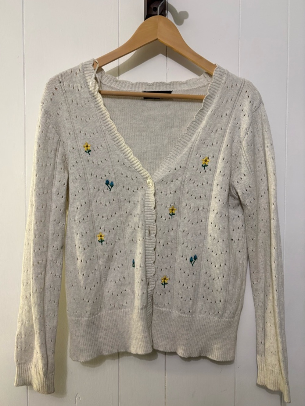 Cardigan Embroidered Flowers